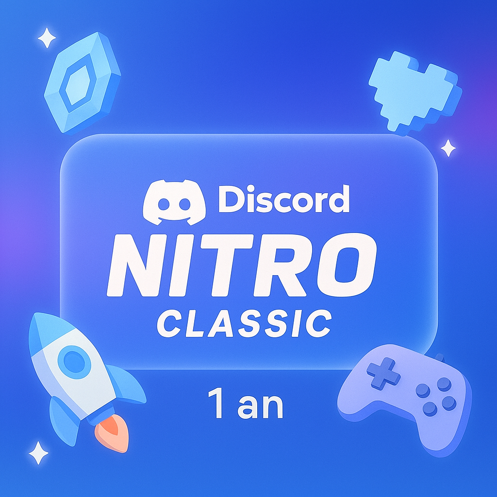 Discord Nitro Classic (1 An) - Connexion A2F